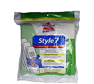 Bissell Style 7 Power Glide Vacuum Cleaner Upright Enviro Fresh 3 Bags Per Pack # 30861 , 32120